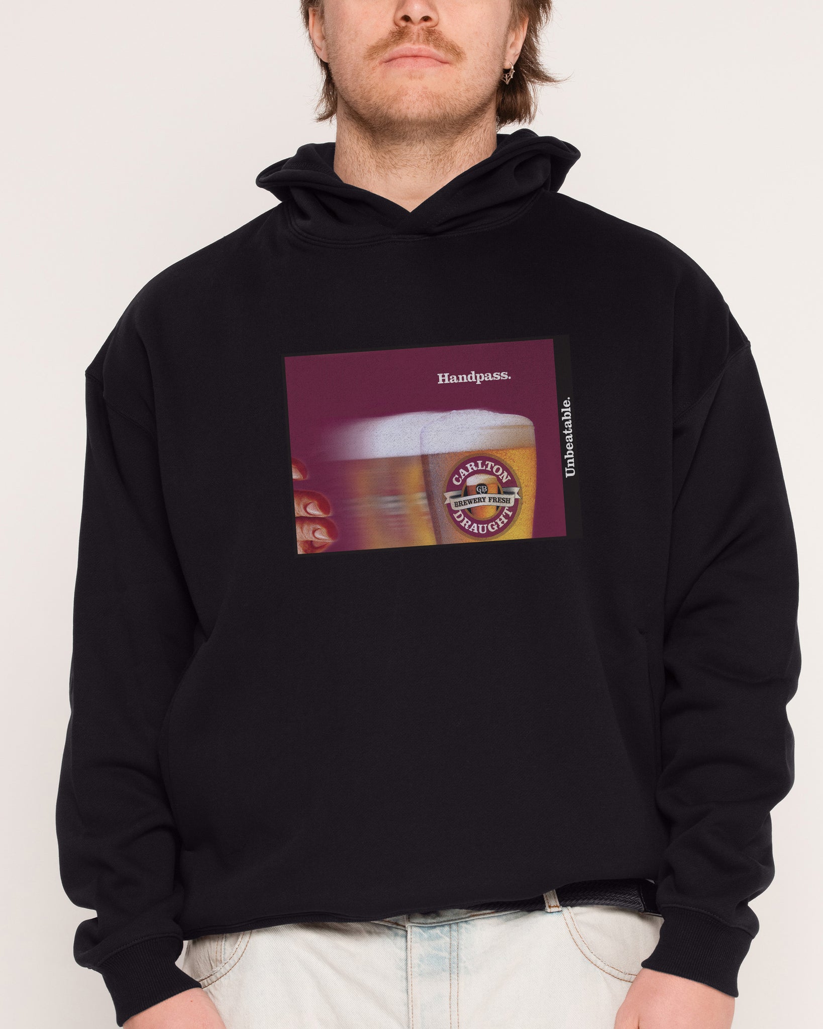 Carlton Draught Handpass Beer Poster Hoodie