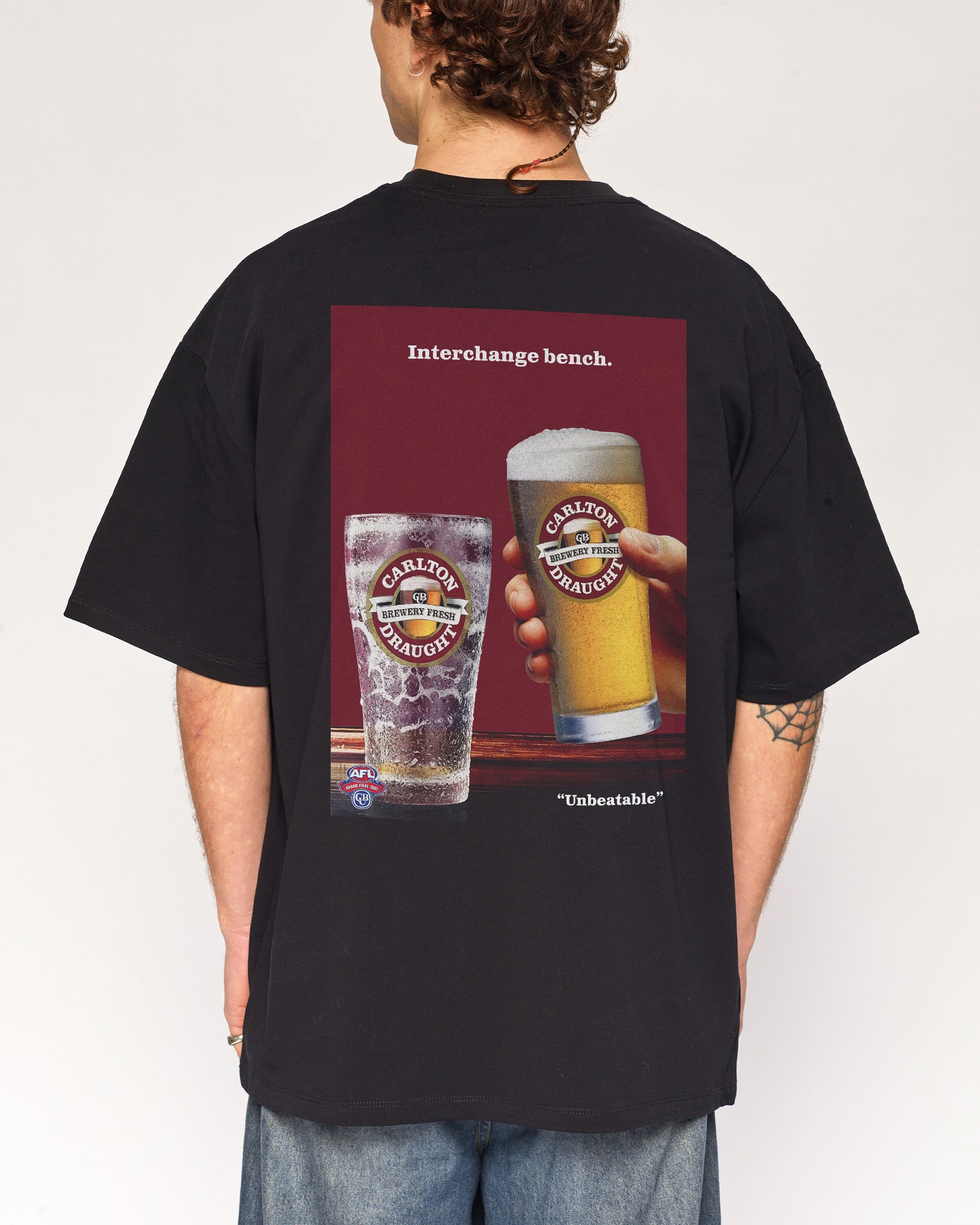 Carlton Draught Interchange Bench Beer Poster Tee
