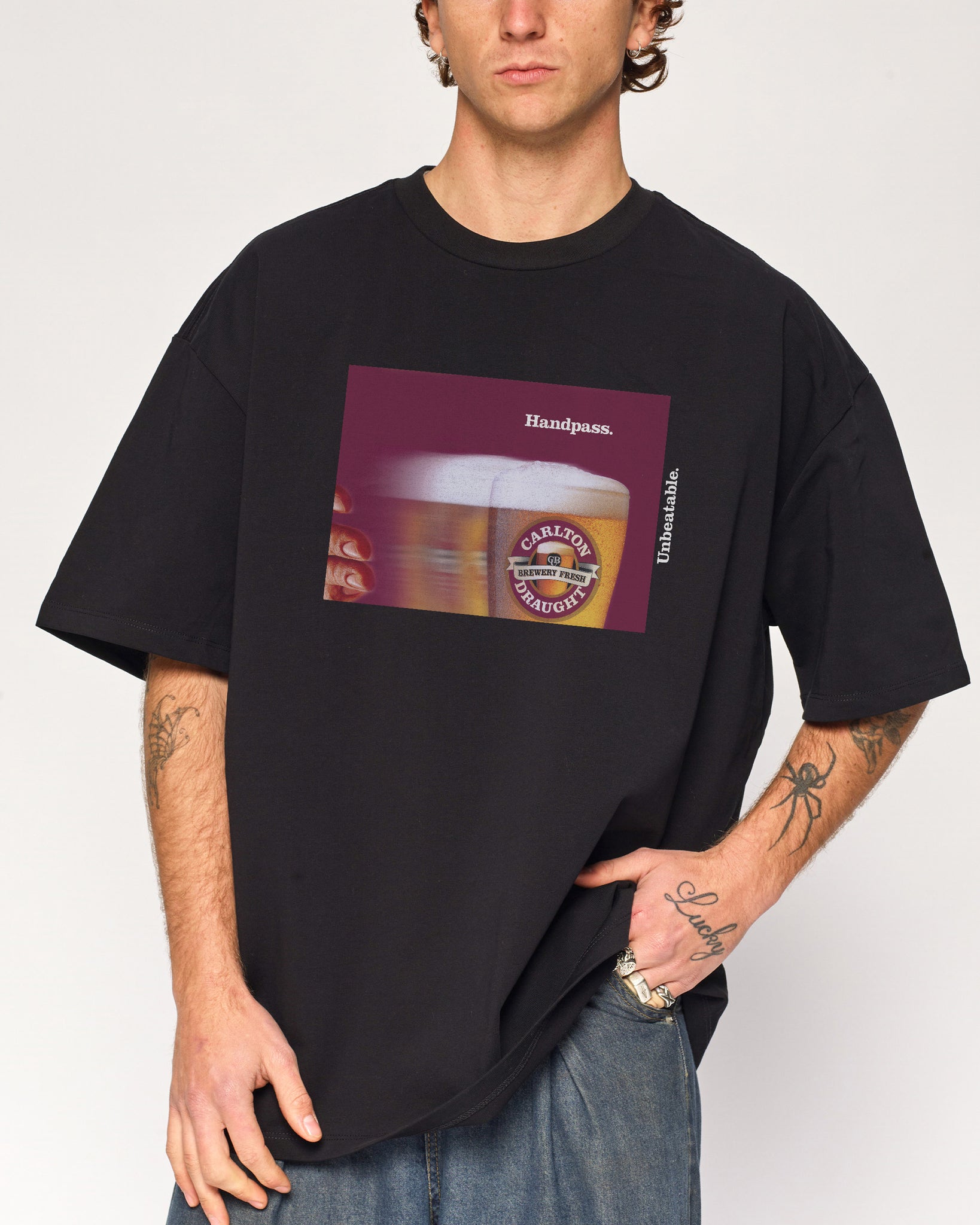 Carlton Draught Handpass Beer Poster Tee