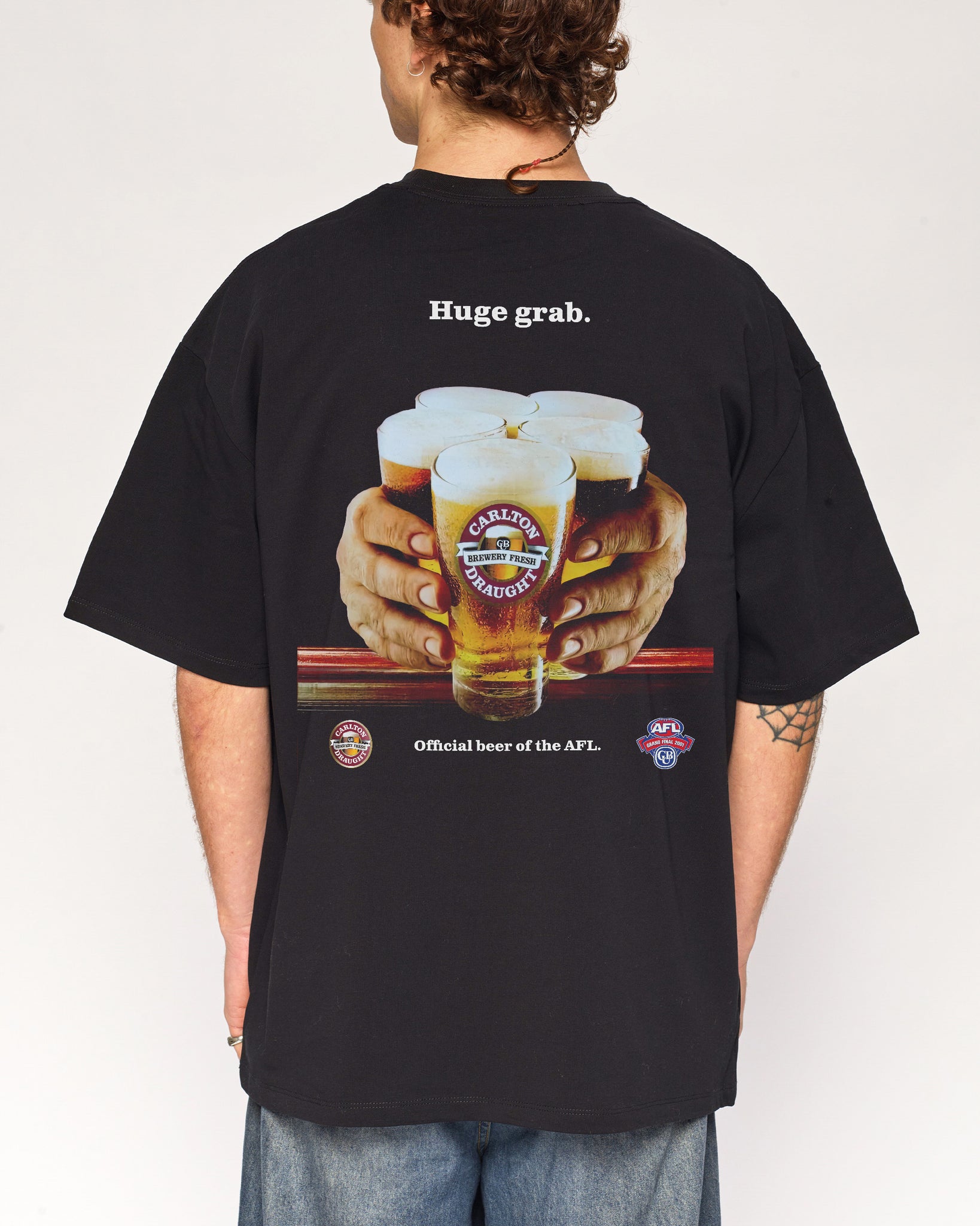 Carlton Draught Huge Grab Beer Poster Tee