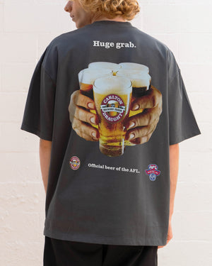 Carlton Draught Huge Grab Beer Poster Tee