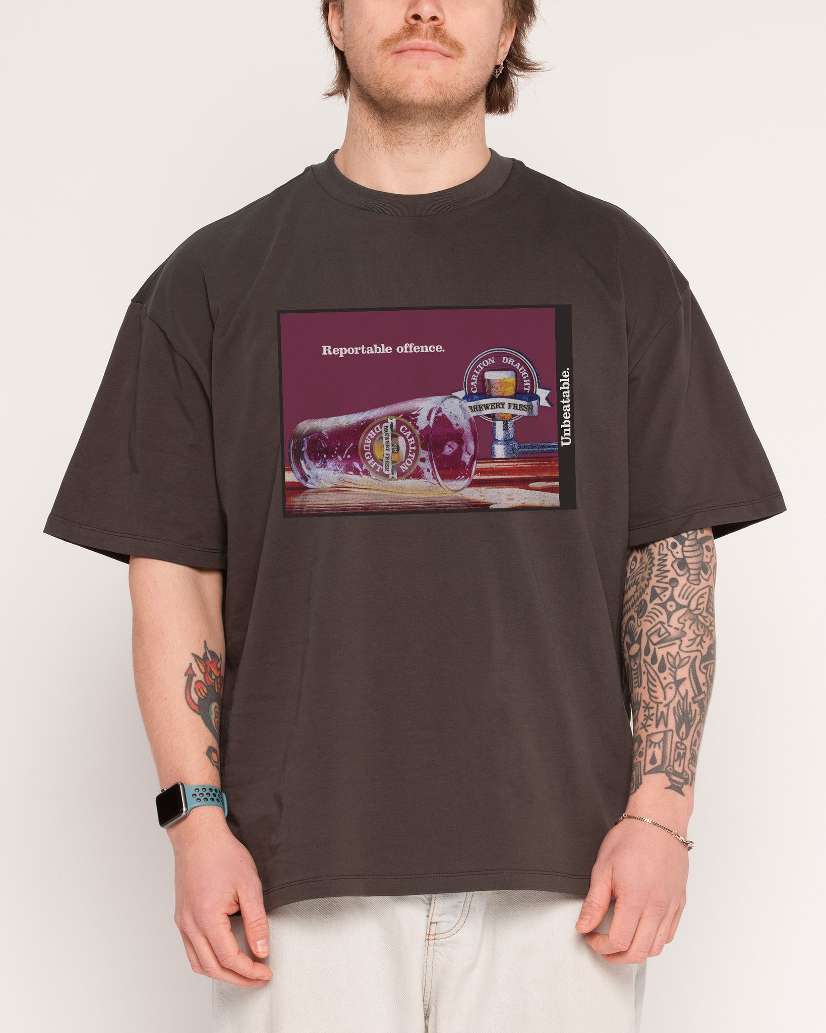 Carlton Draught Reportable Offence Beer Poster Tee