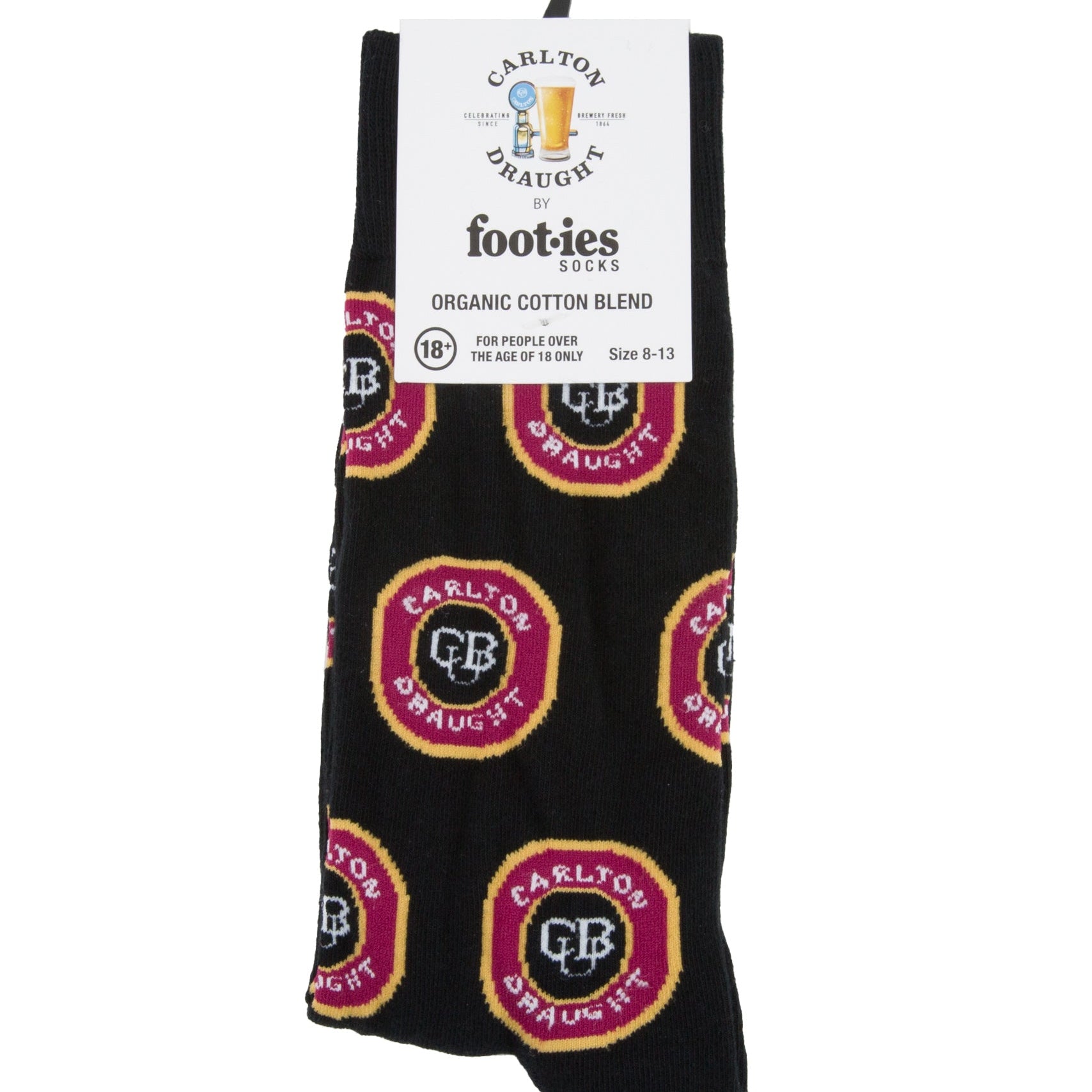 Carlton Draught Logos Organic Cotton Socks