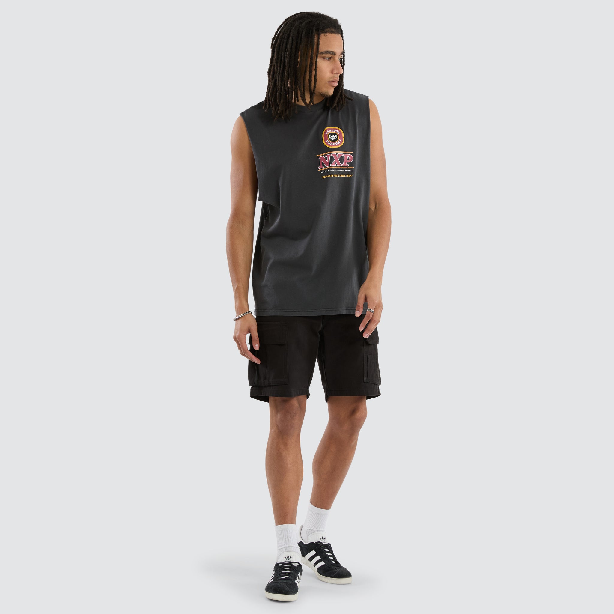 NXP x CUB Comical Relaxed Muscle Black