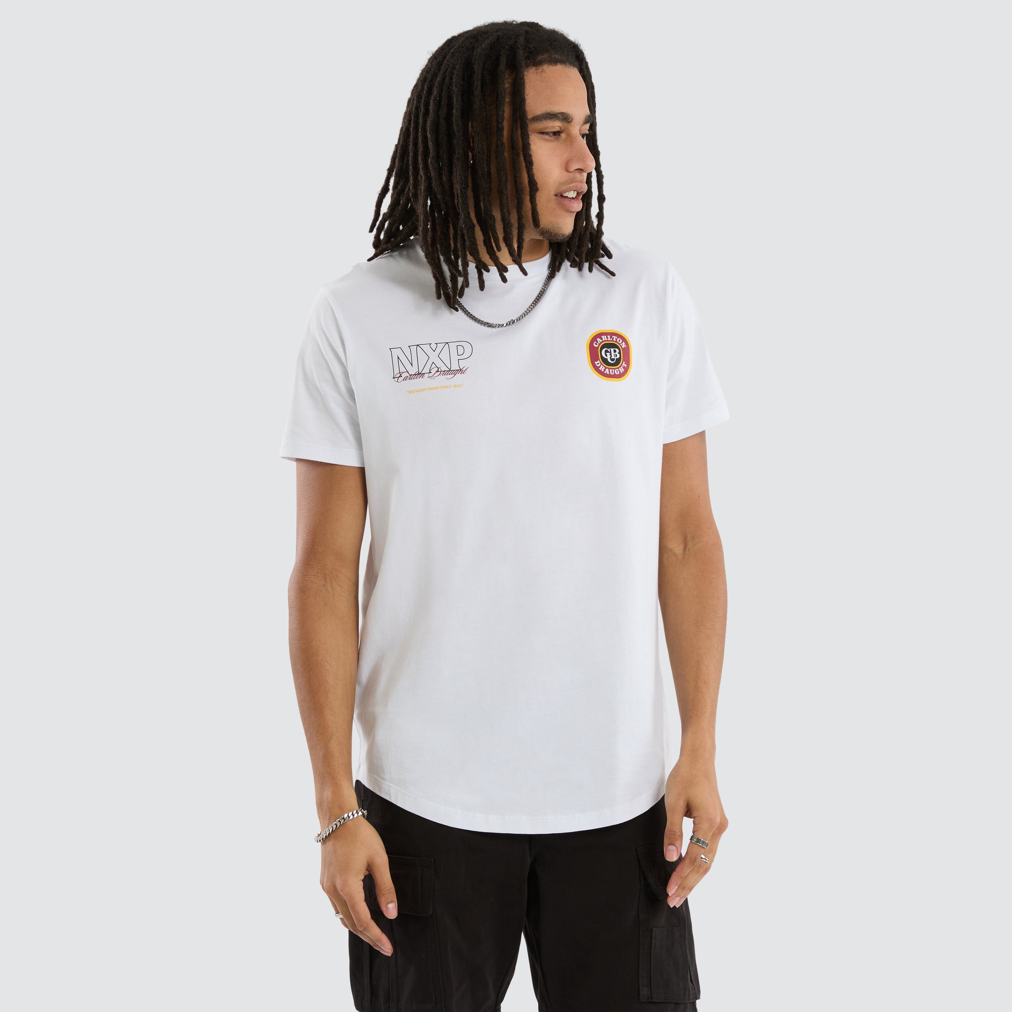 NXP x CUB General Dual Curved Tee White