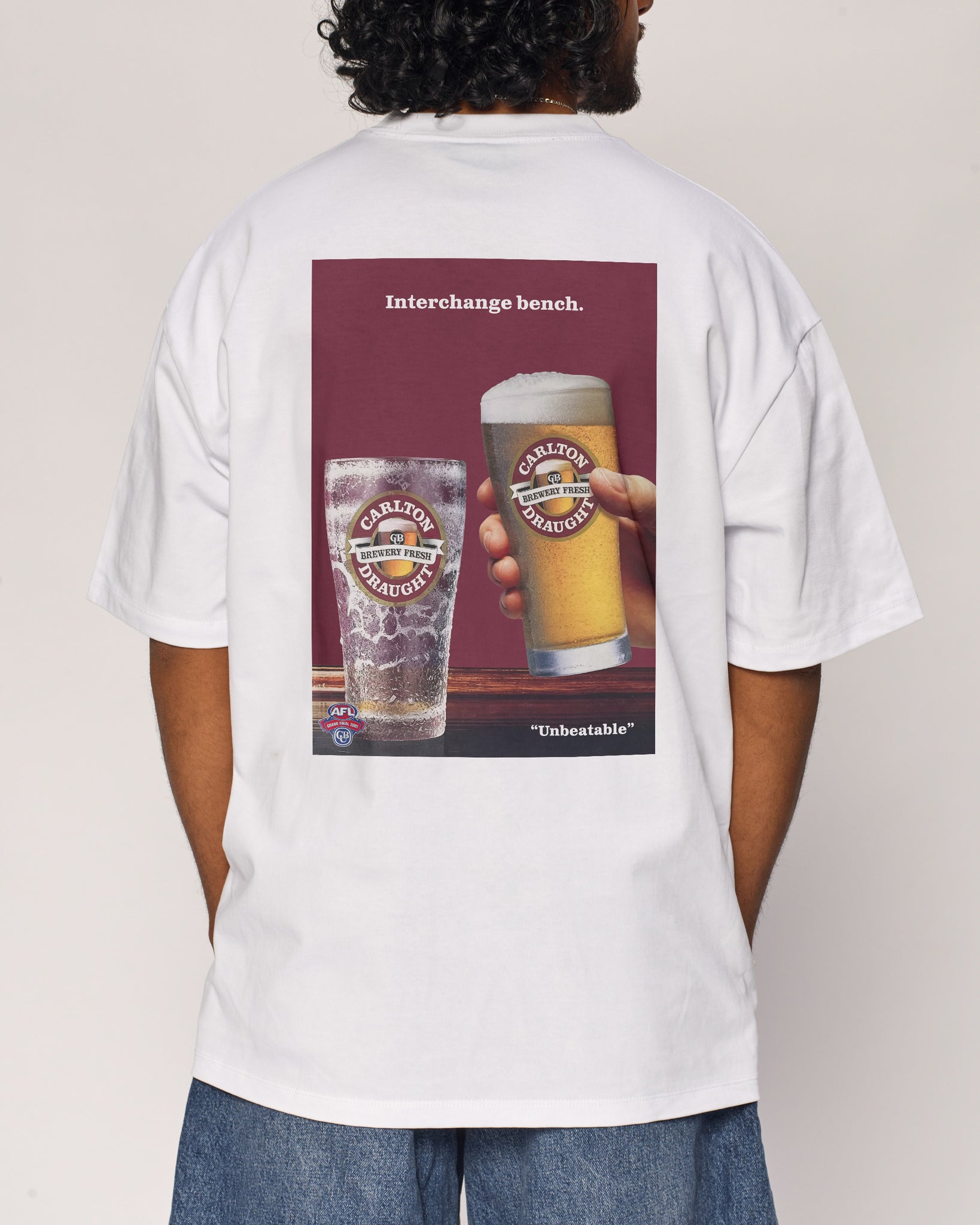 Carlton Draught Interchange Bench Beer Poster Tee