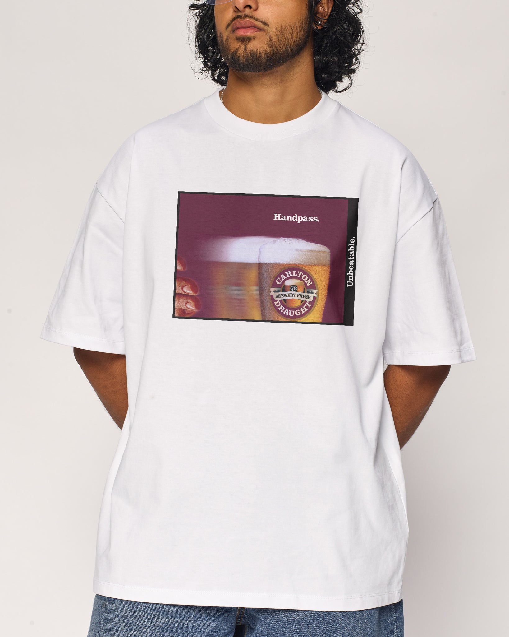 Carlton Draught Handpass Beer Poster Tee