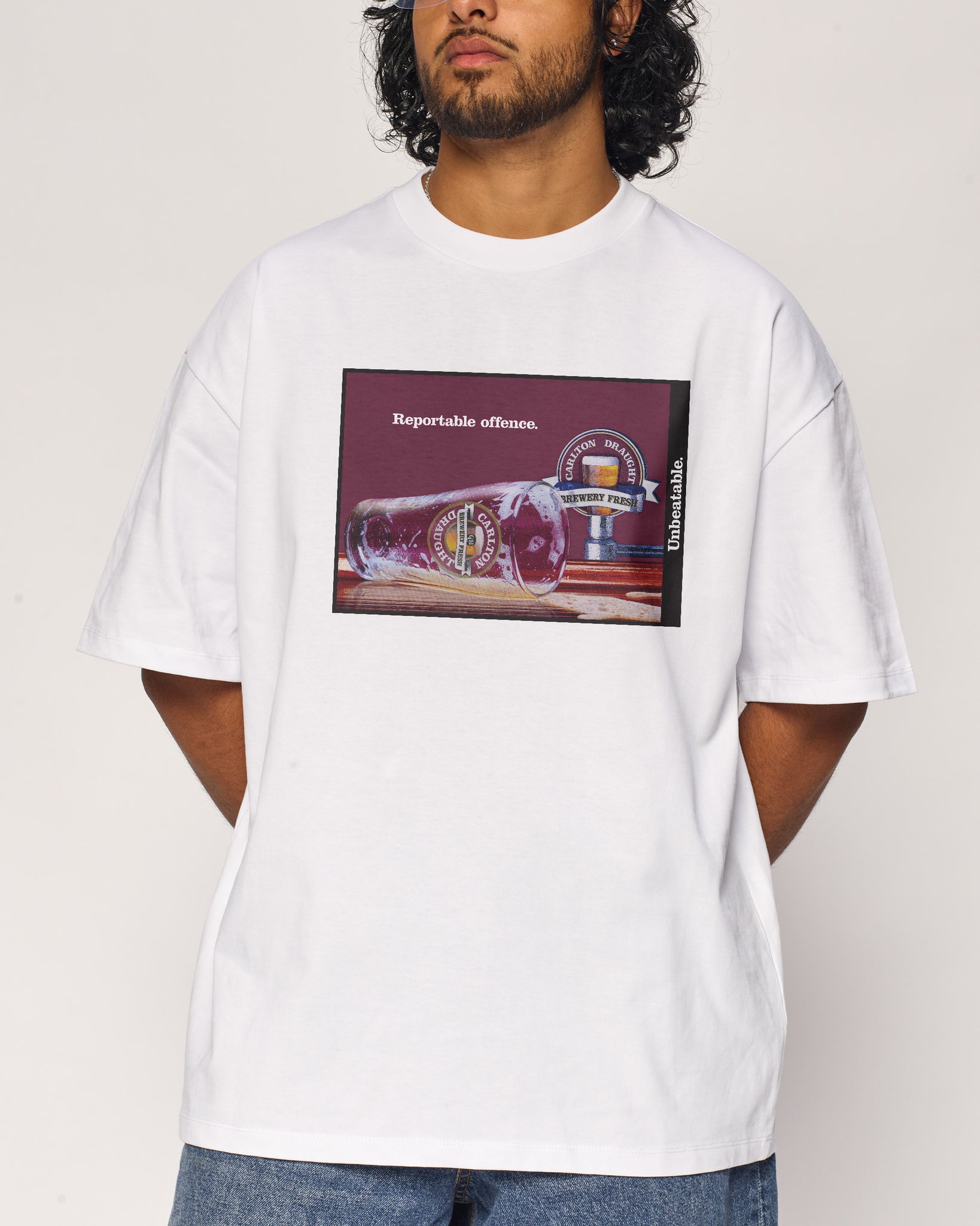 Carlton Draught Reportable Offence Beer Poster Tee