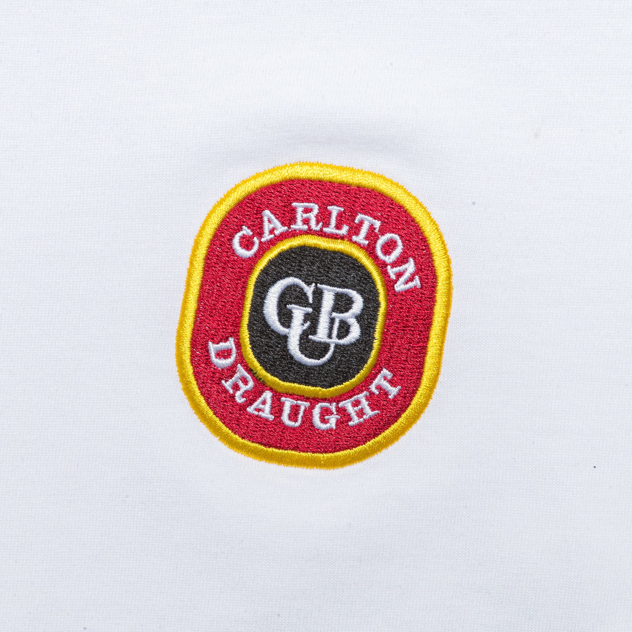 Carlton Draught Heritage White Embroidered Tee