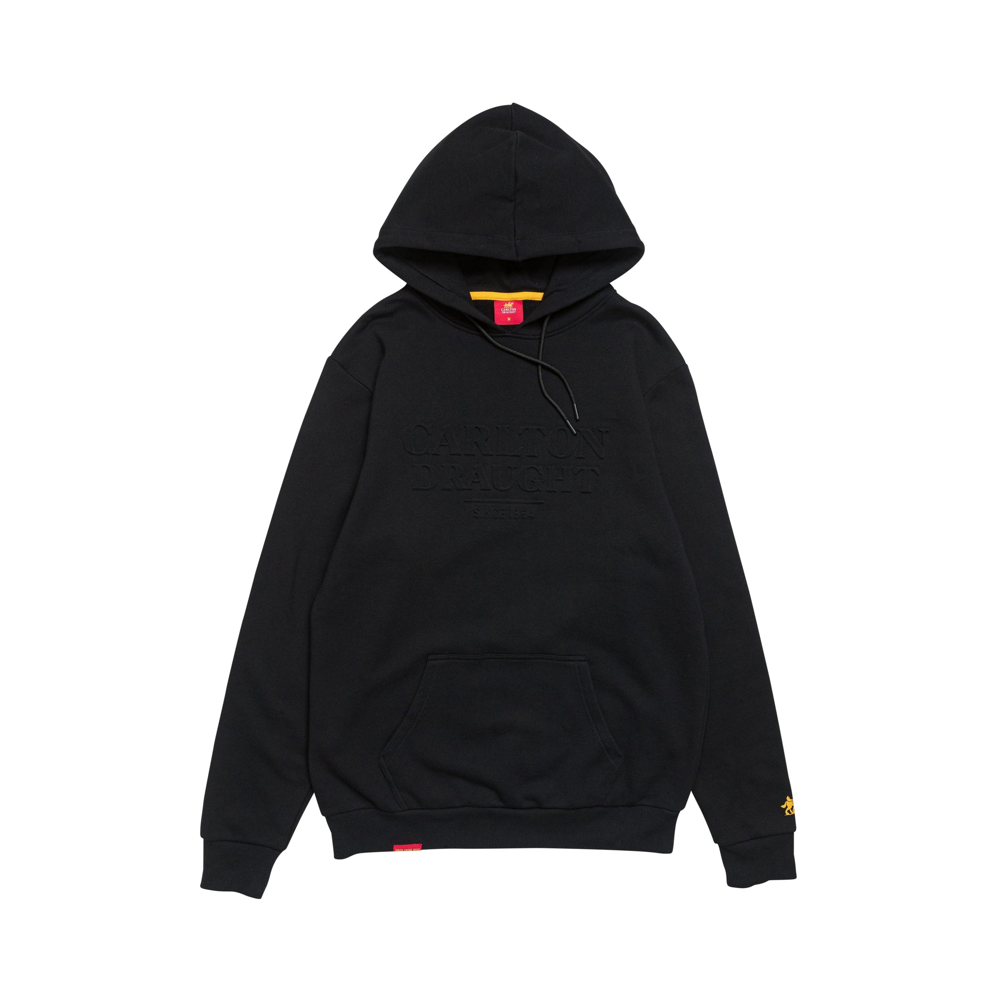 Carlton Draught Black Tonal Embossed Hoodie