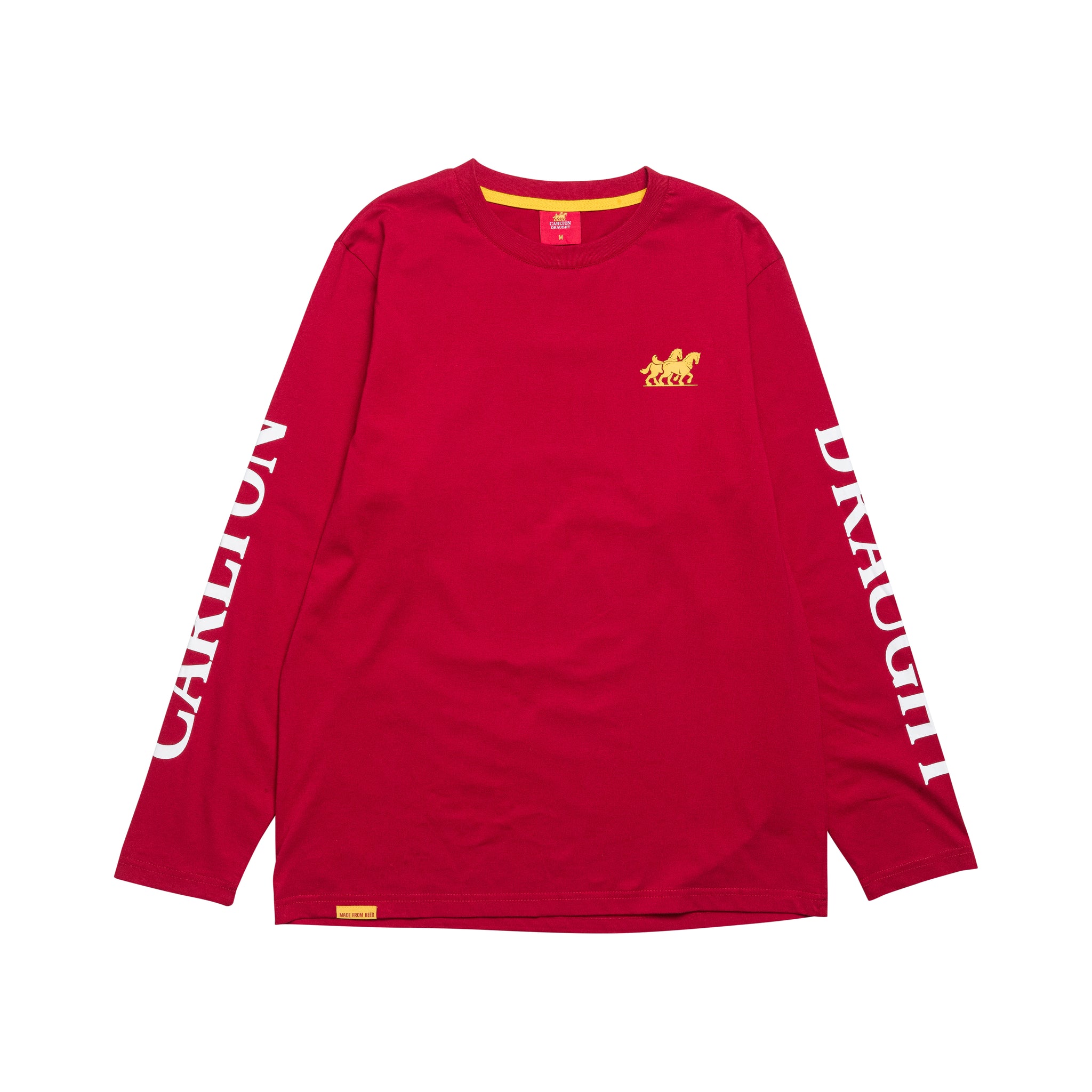 Carlton Draught Classic Red Logo Long Sleeve Tee