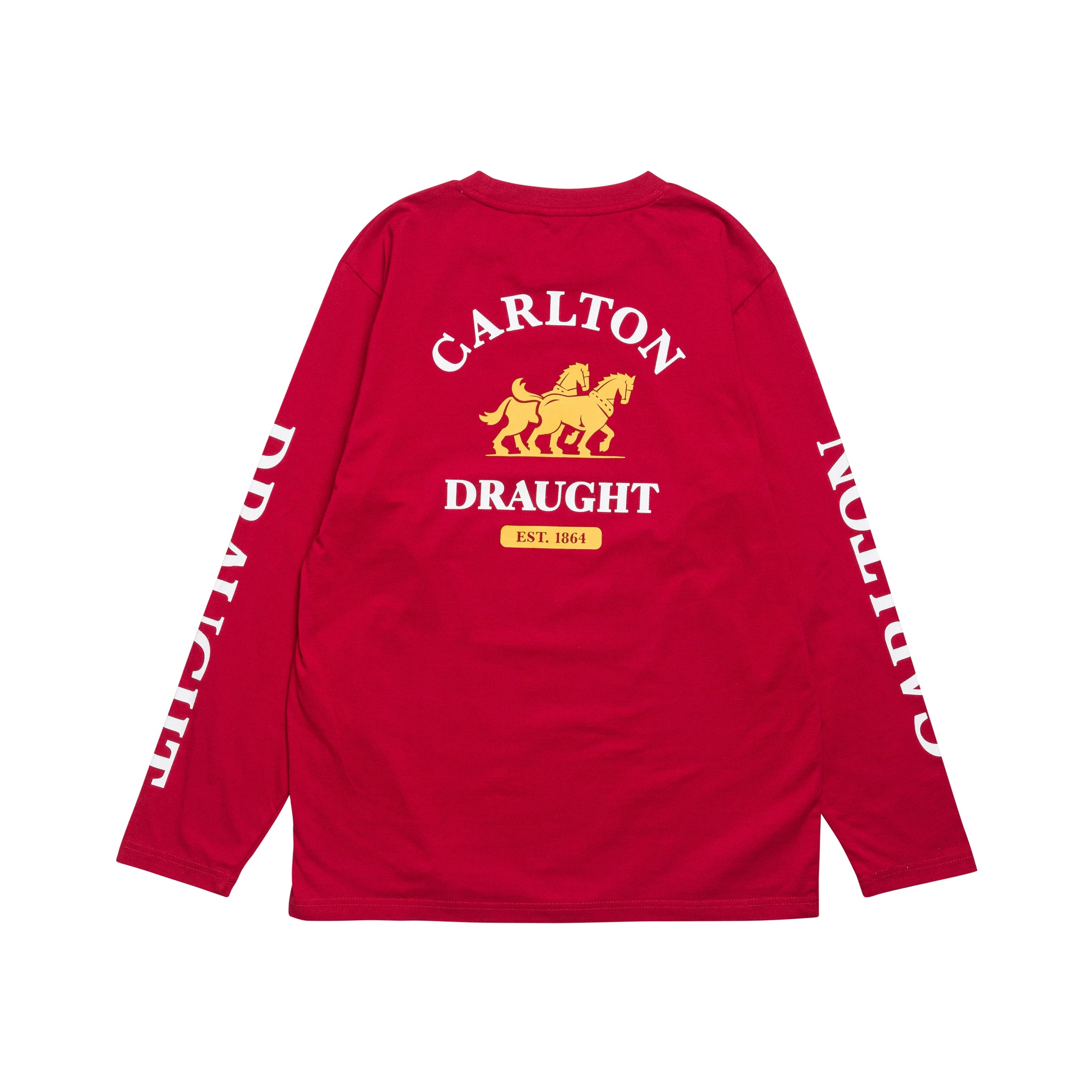 Carlton Draught Classic Red Logo Long Sleeve Tee