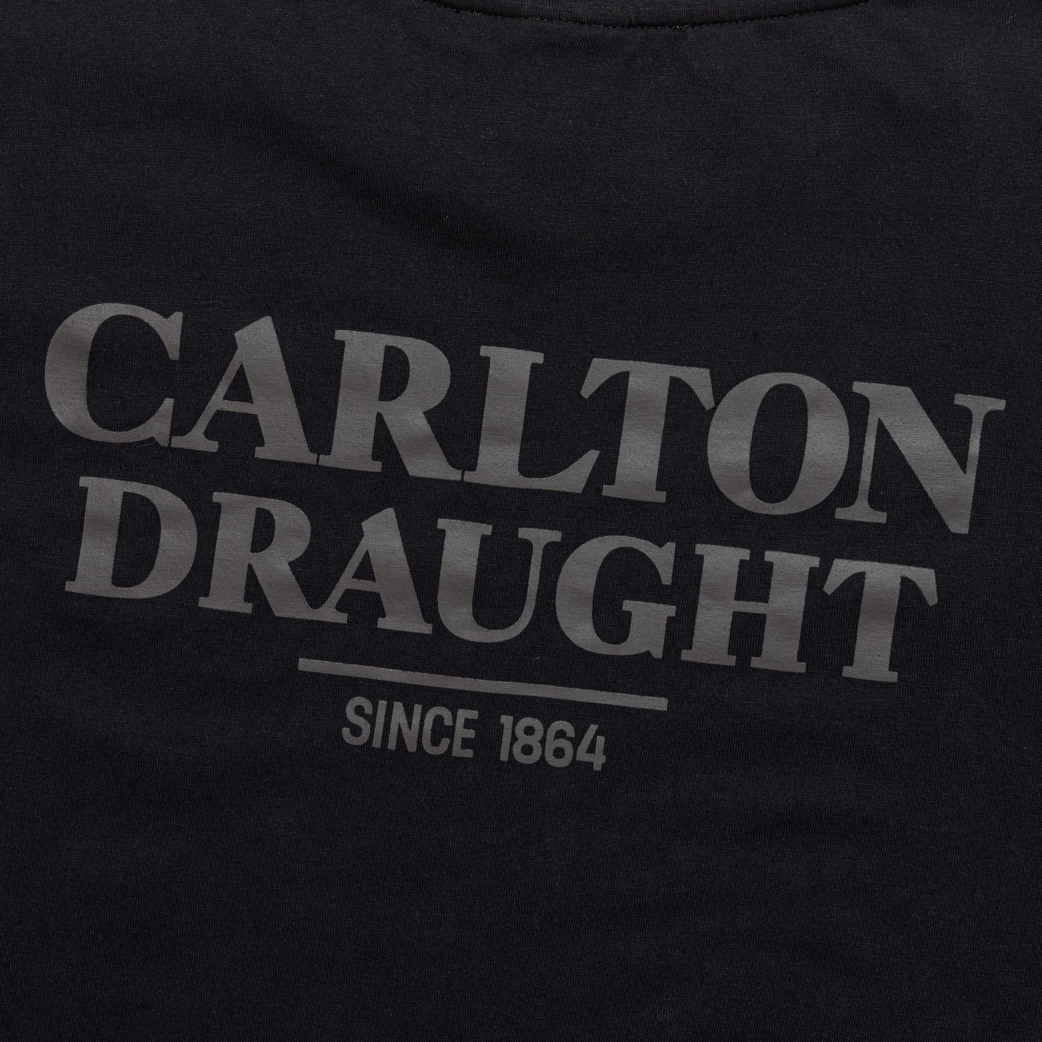 Carlton Draught Black Tonal Tee