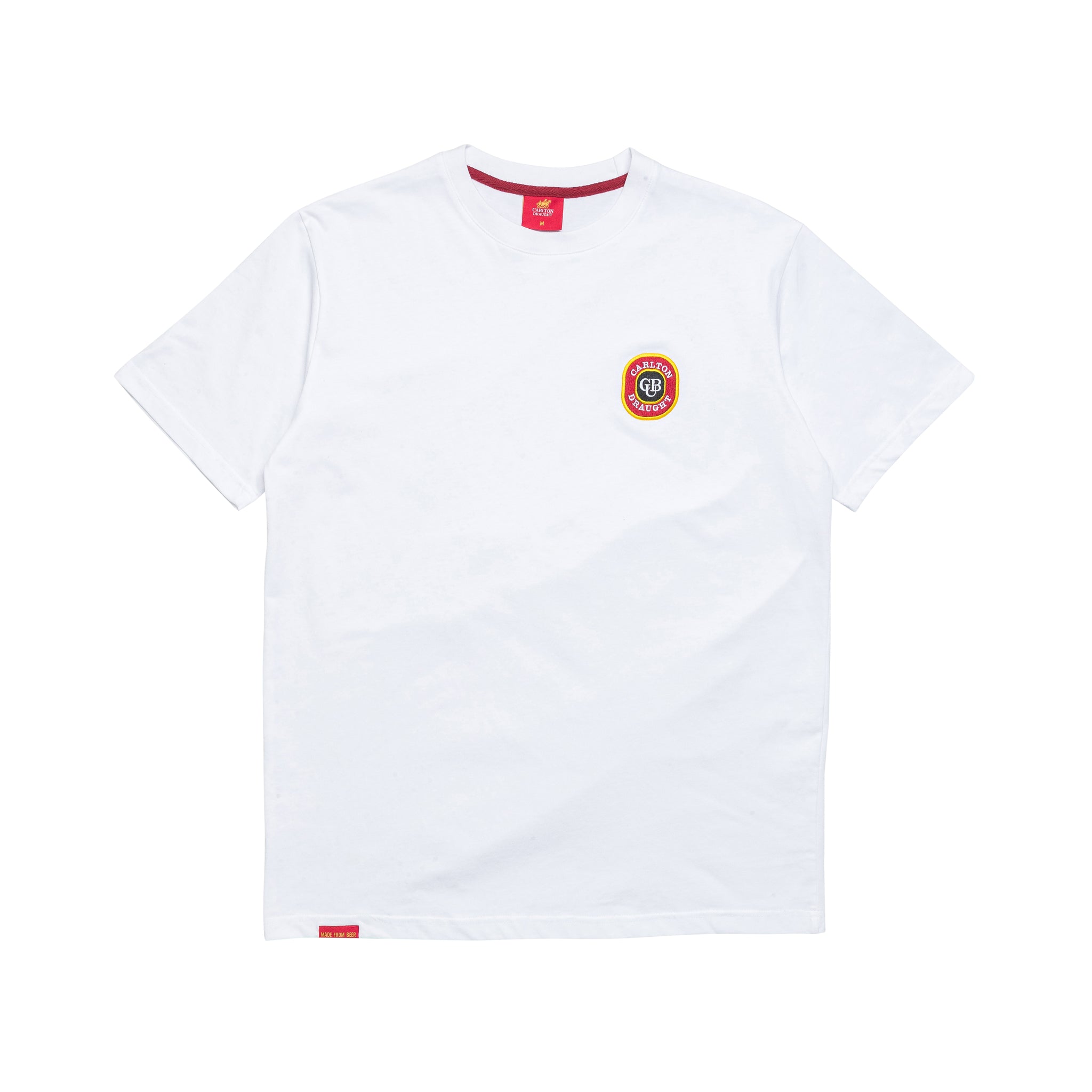 Carlton Draught Heritage White Embroidered Tee
